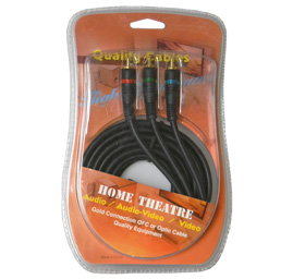 6ft. DELUXE RGB COMPONENT VIDEO CABLE